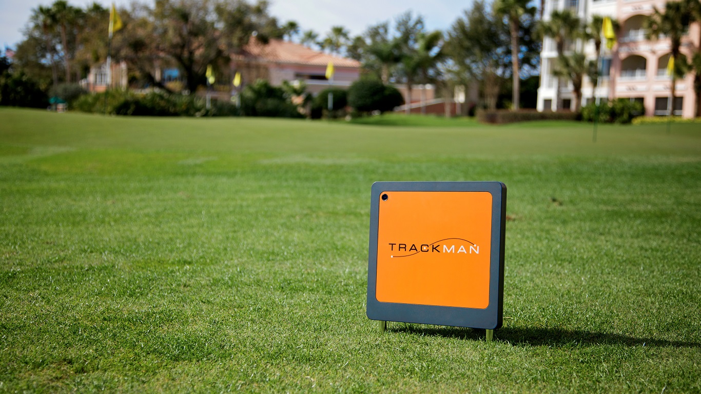 TrackMan Pro device on display